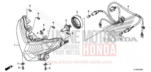 PROJECTEUR CBR125RTF de 2015